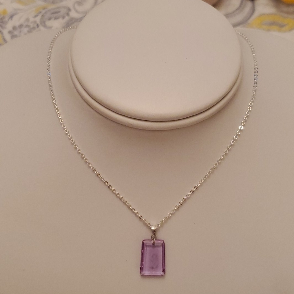 BNIB 6 Carat Swarovski Crystal D Initial Necklace